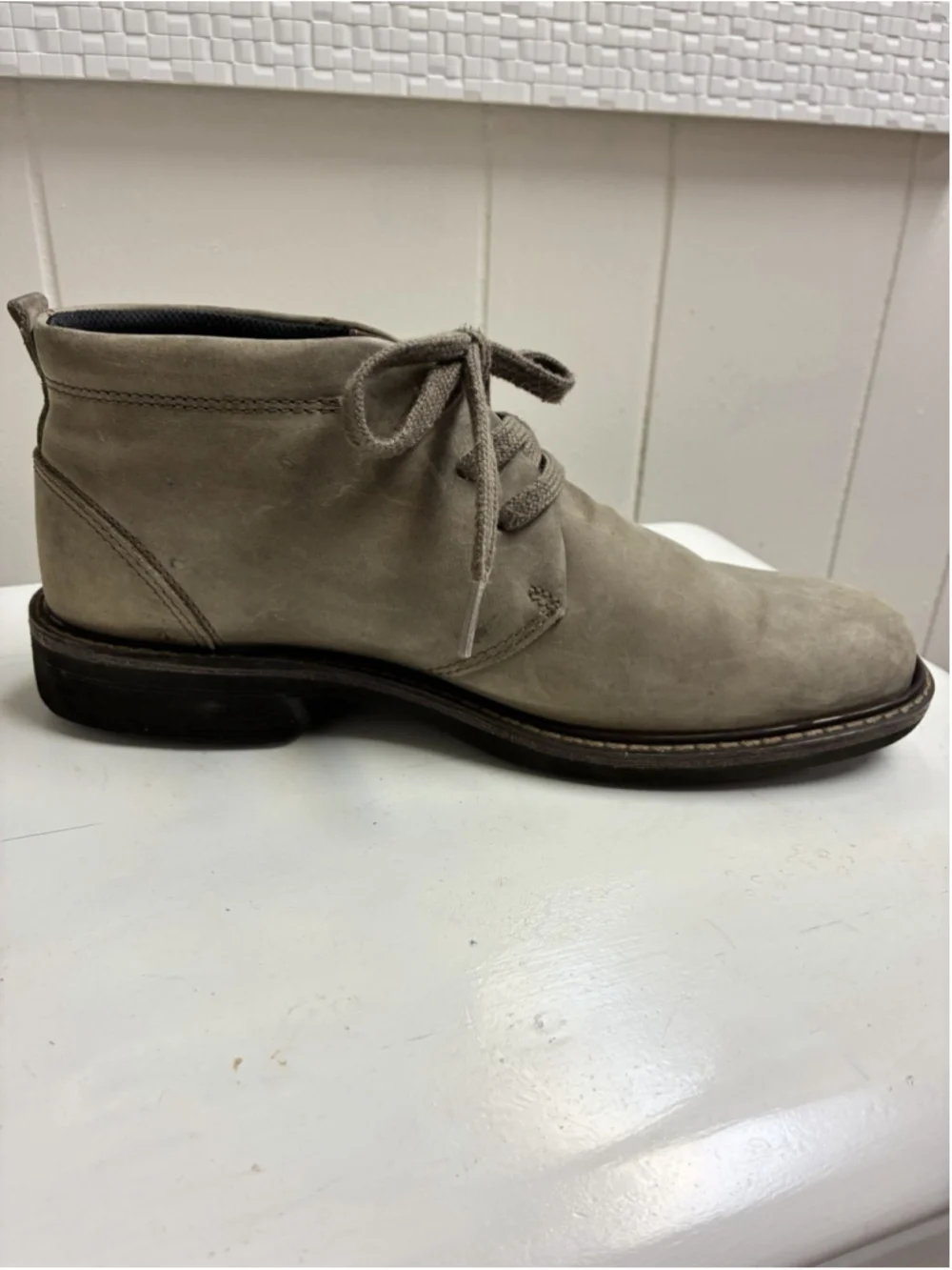 NEW ECCO Mens Turn GORE-TEX Chukka Tie Boot SZ 40 US 6-6.5 Brown Leather Nubuck